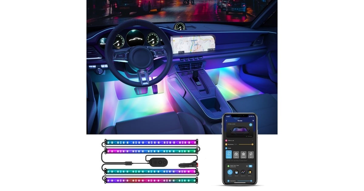 GoveeRGBIC Car LED Strip lights verlichting