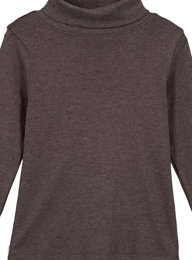 Sous pull en côtes Gris Anthracite