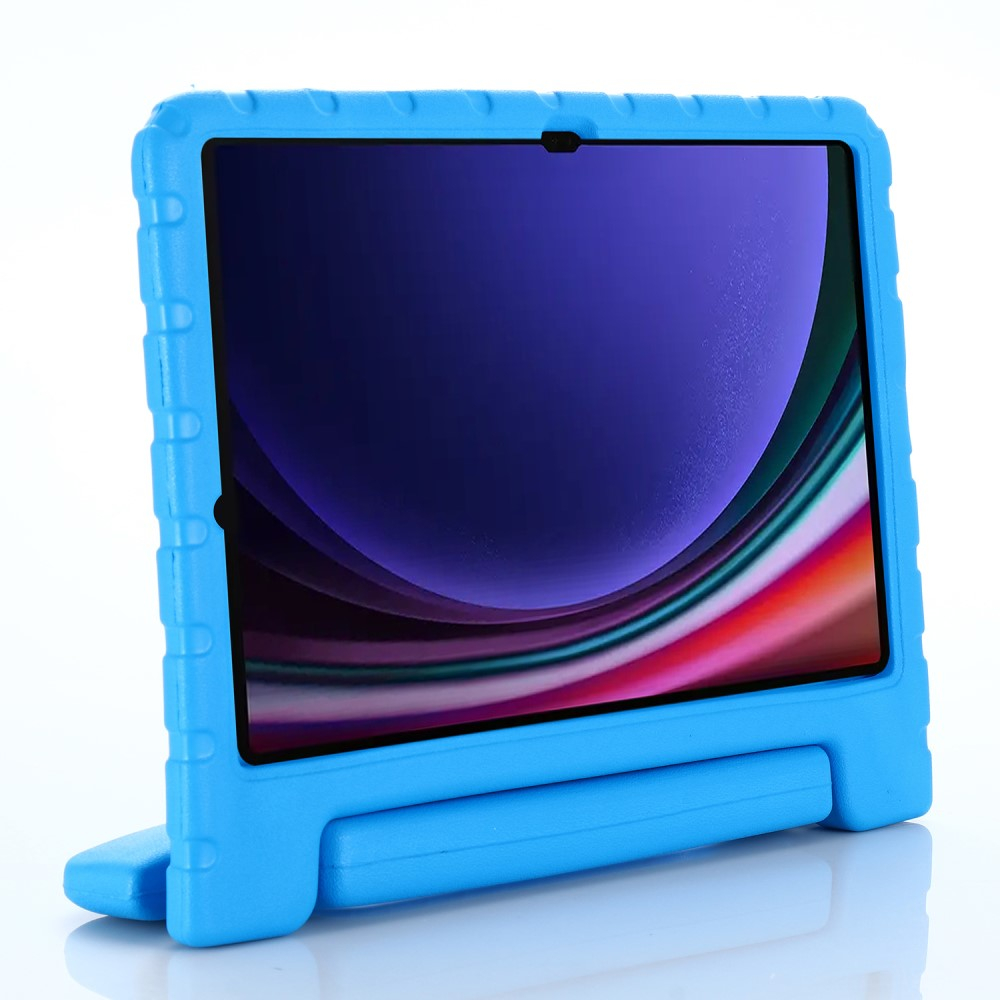 Samsung Galaxy Tab S10 FE / Tab S9 FE / S9 Stossfeste Kinder Schaumstoff Schutz Hülle   Griff   Standfunktion - Blau
