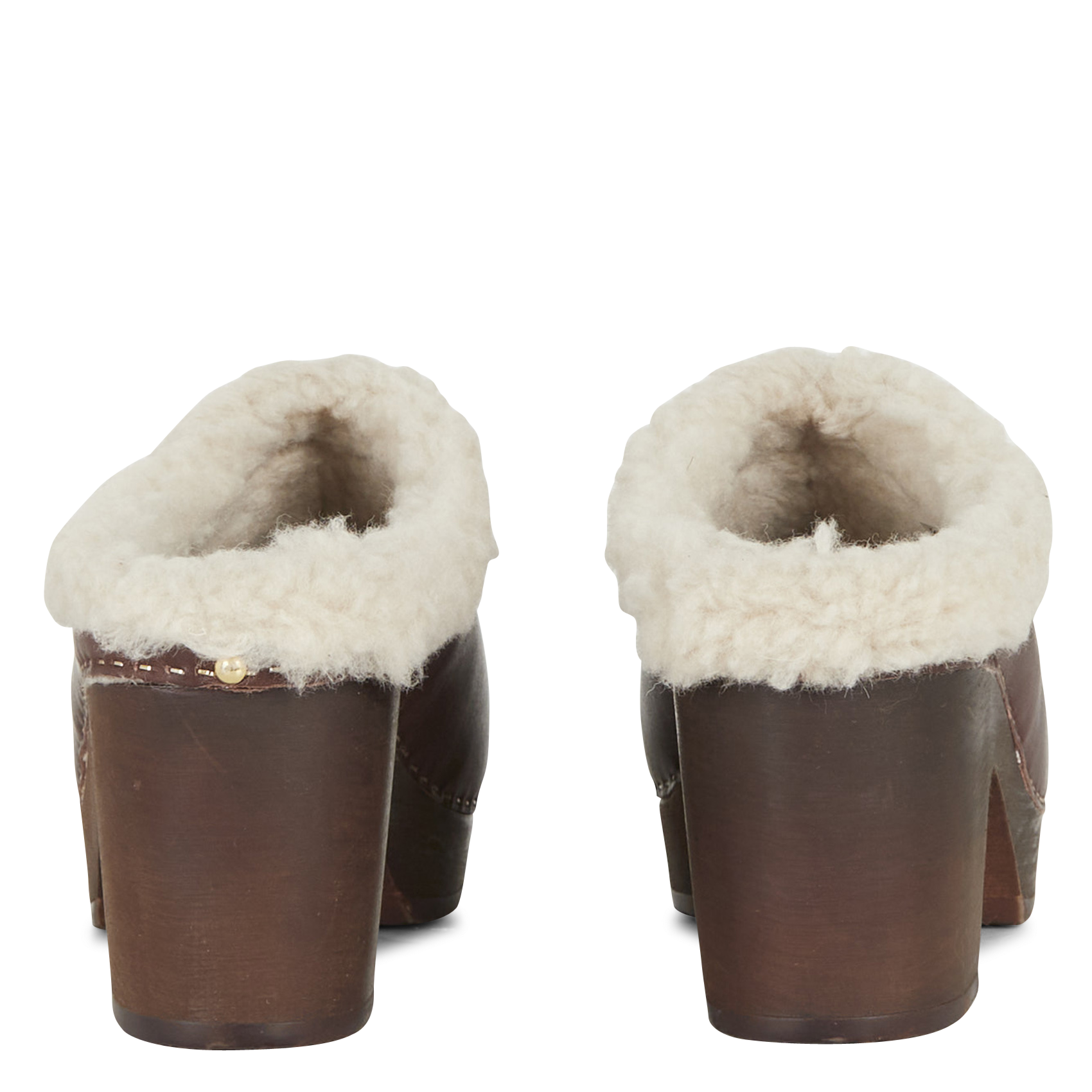YGLOO - Sabot en cuir lisse | Marron