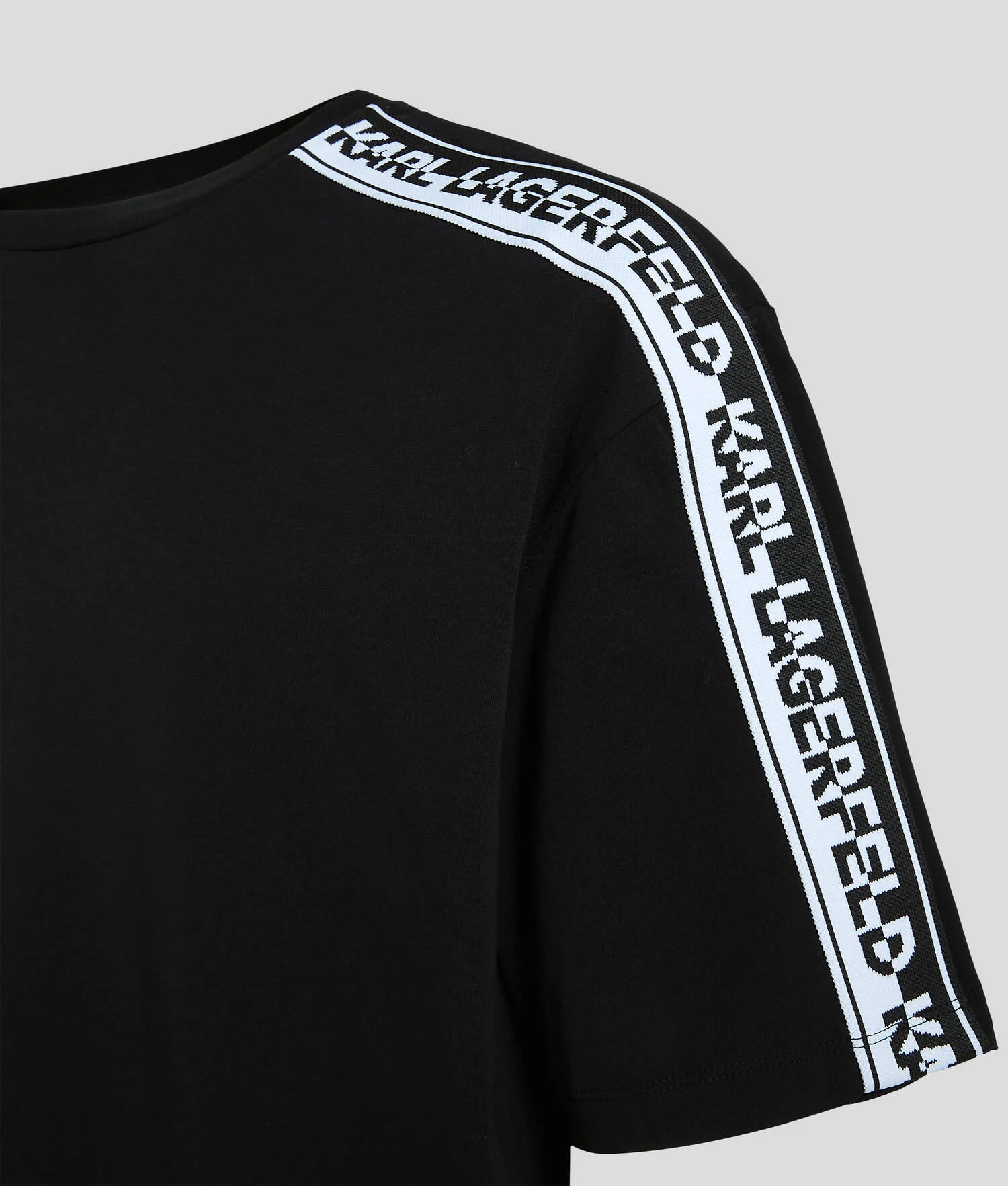 T-SHIRT AVEC GALON À LOGO KARL