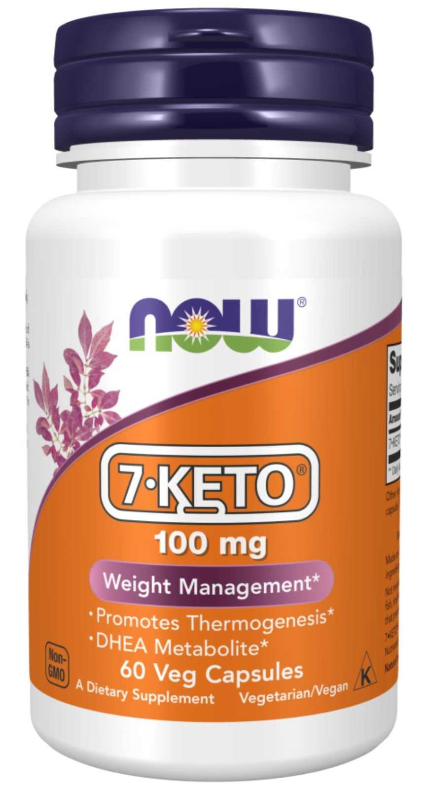 NOW Foods 7-Keto 100mg 60 cápsulas