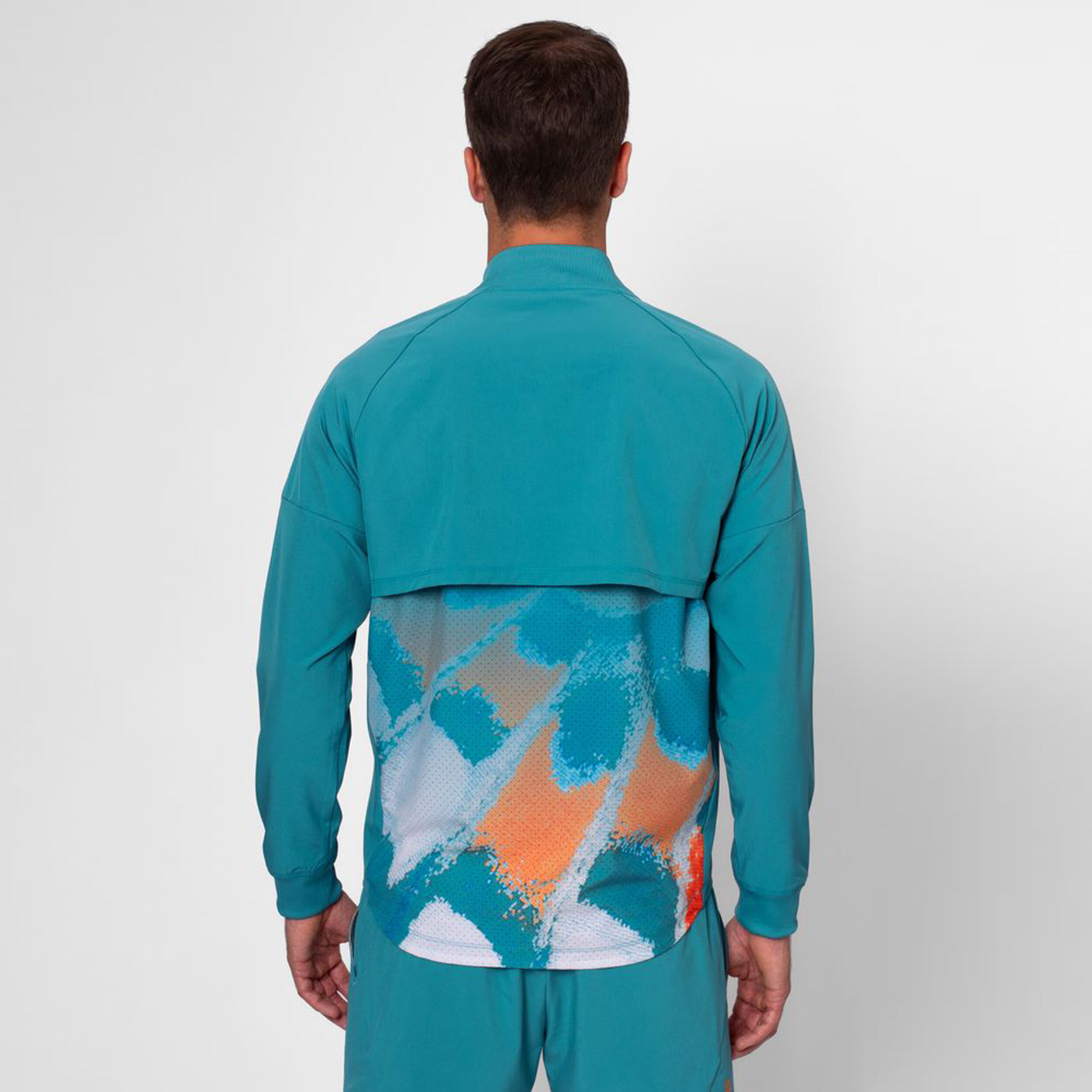BIDI BADU Melbourne 2025 Printed Veste De Survêtement Hommes - Bleu Petrol