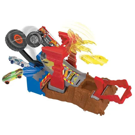 Hot Wheels Monster Trucks Arena Smashers 5-Alarm-Crash-Challenage Spielset