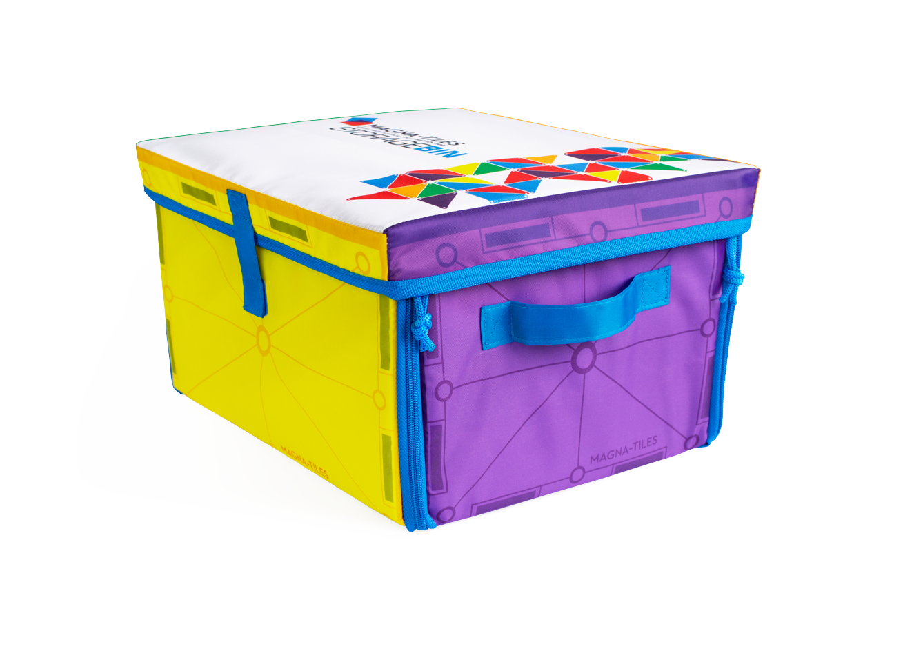 Magna-Tiles - 2-i-1 Opbevaringsboks & Interaktiv Legemåtte