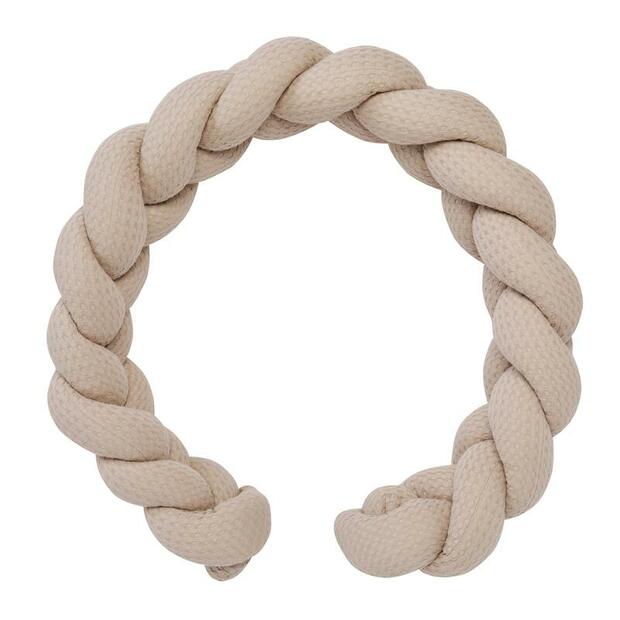 Tresse ouatinée en coton gaufré - Latte - BB&CO