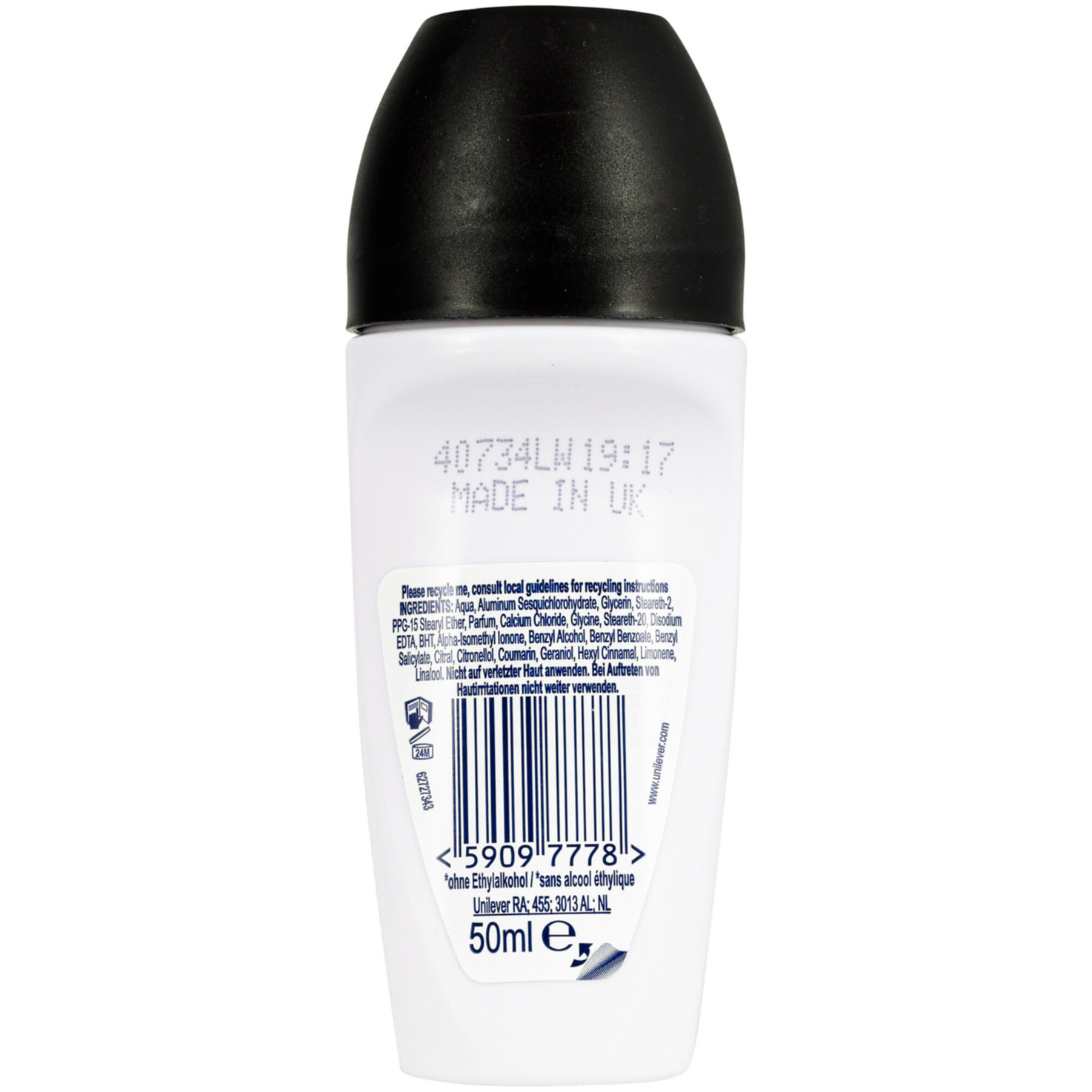 Rexona Nonstop Protection Deo Roll-On Invisible Aqua 50 ml