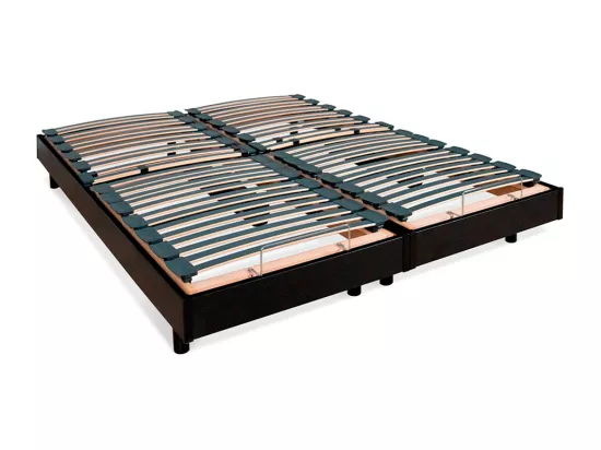 BELLECOUR LITERIE | Jeu de 2 sommiers électriques FLEX 140x190 cm | Lattes