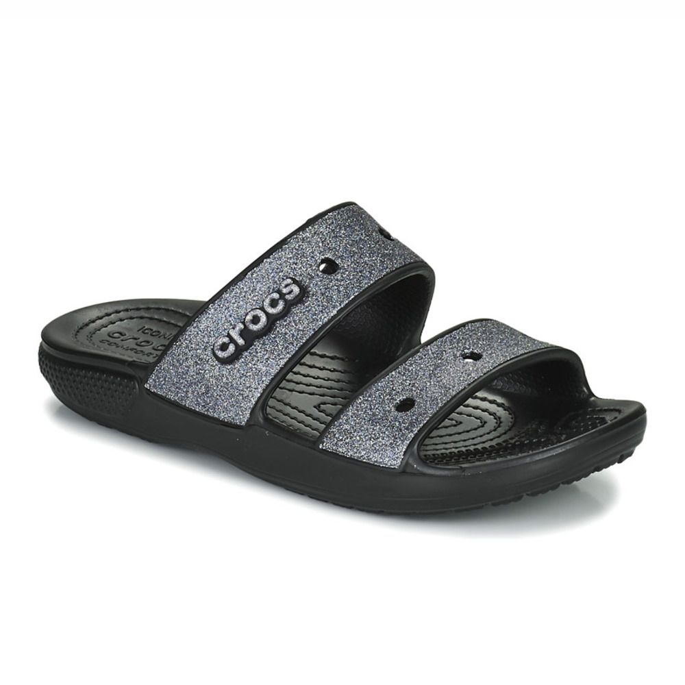 Crocs CLASSIC CROC GLITTER II - Sandales Femme black
