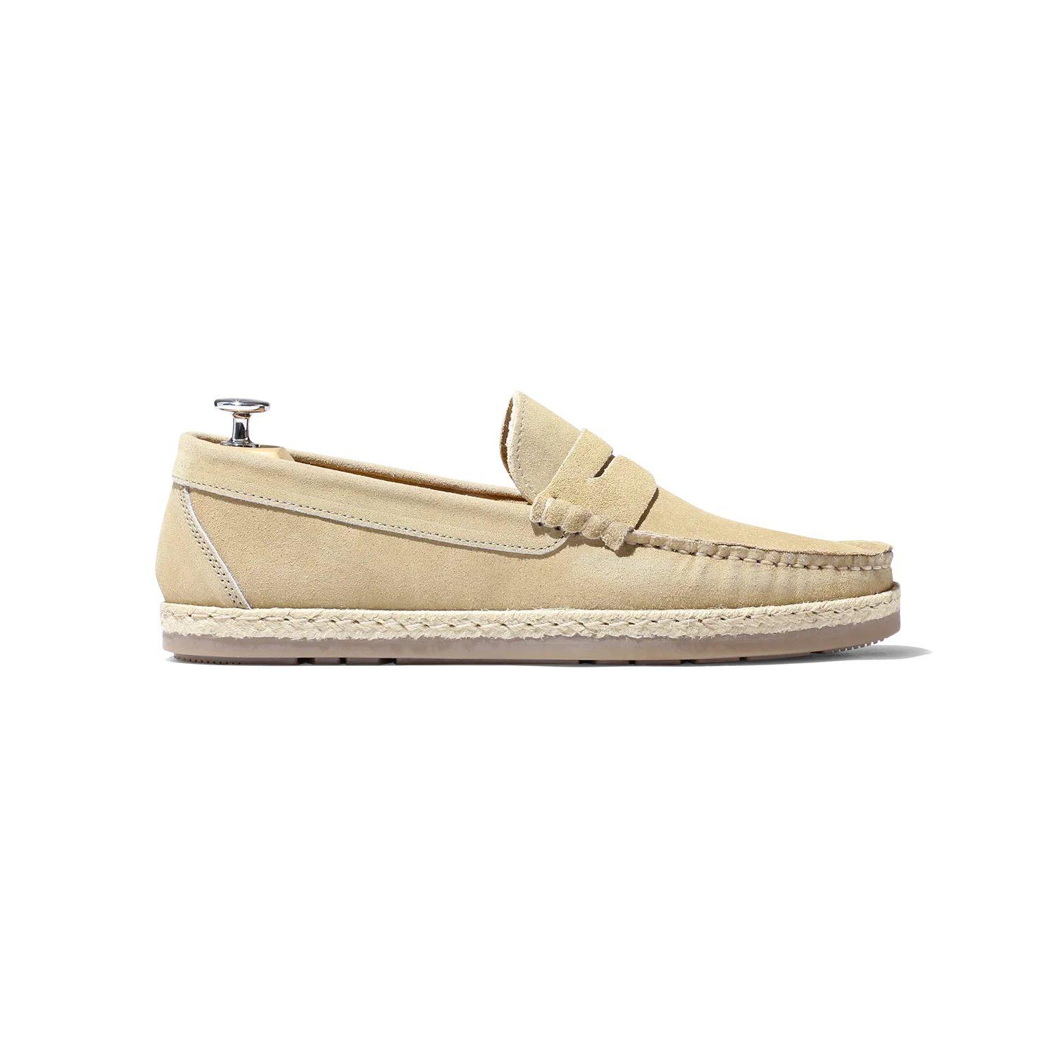 Santi-Espadrille en velours beige