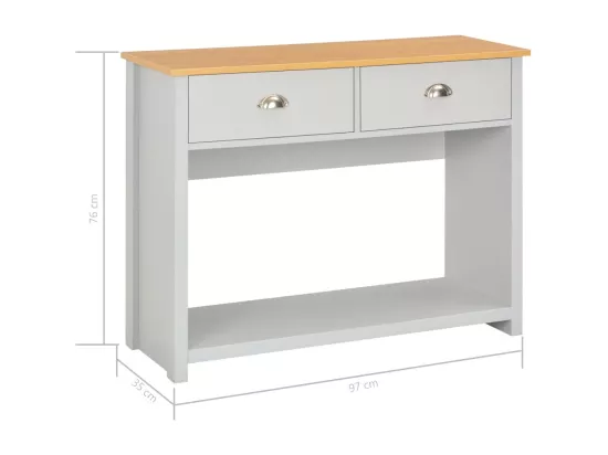 Table console Gris 97 x 35 x 76 cm