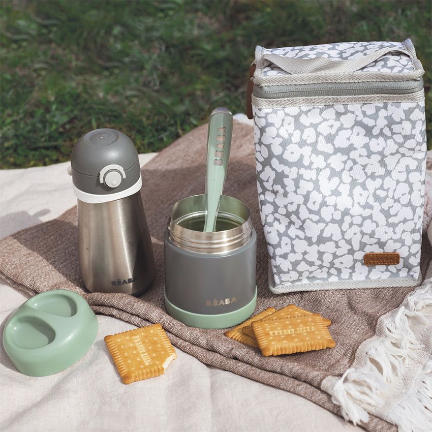 Lunchbox Thermo-portion 300 ml mineral grey - Ecru