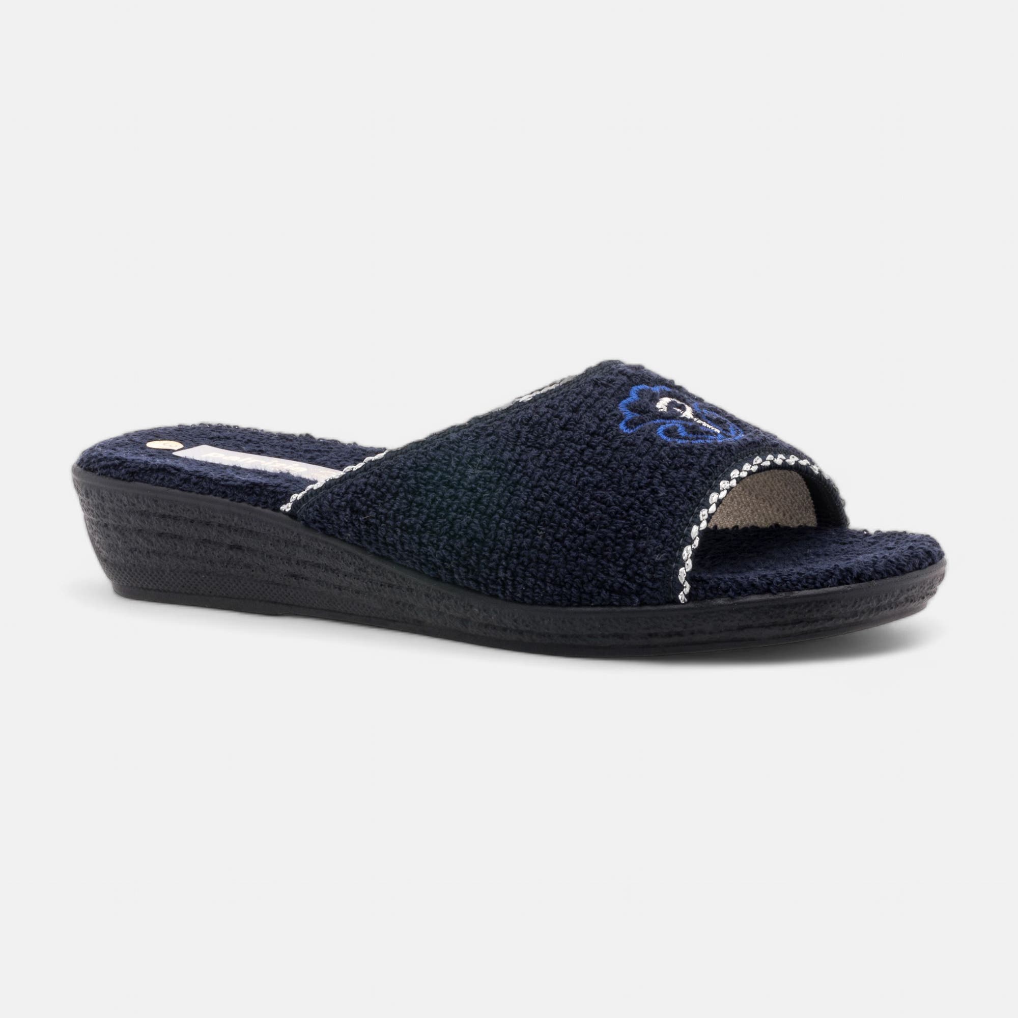 Pantoufles mules Femme bleu marine