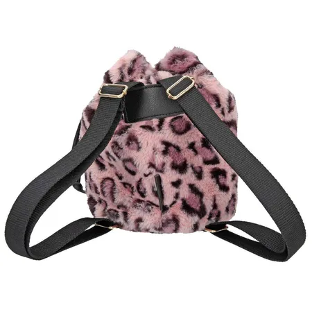 Depesche TOPModel Rucksackbeutel Kunstfell Leo mauve