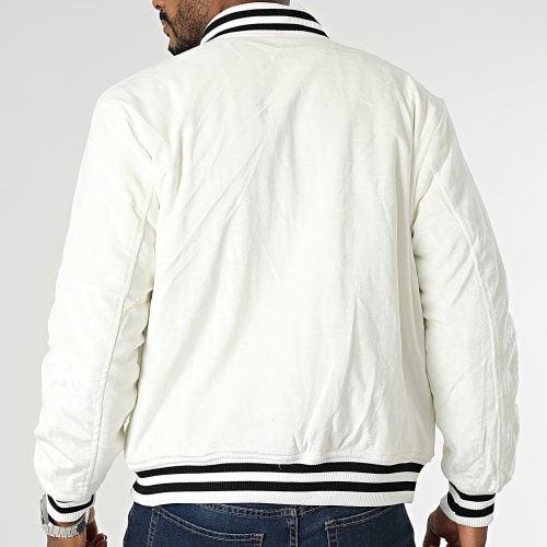 Veste Bomber Reversible Blanc
