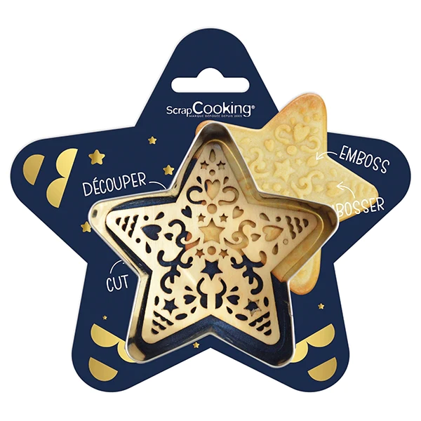 Emporte-pièce et embosseur Etoile Scrapcooking