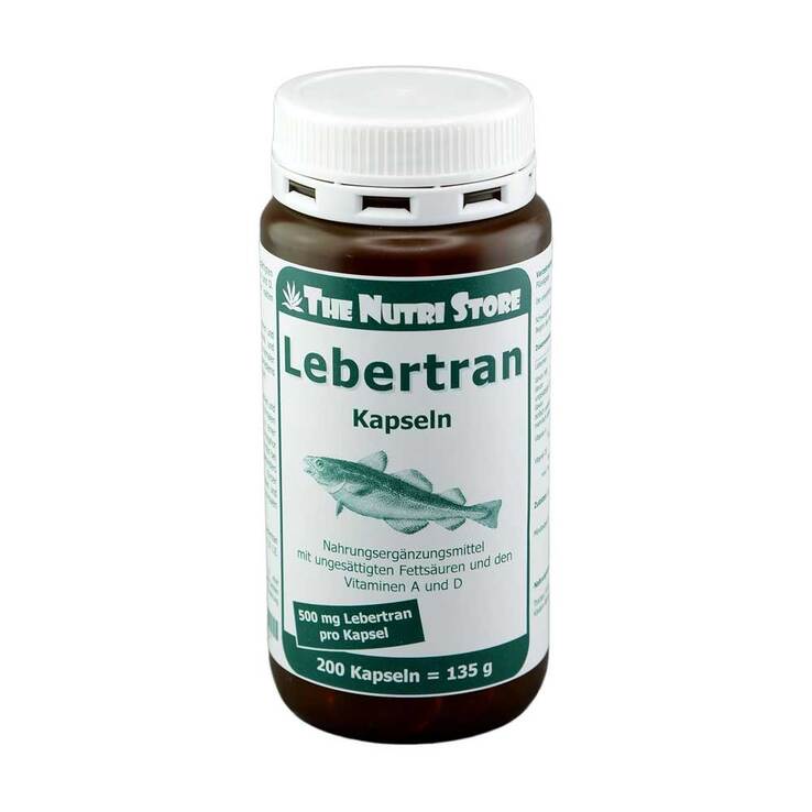 Lebertran 500 mg Kapseln, 200 St