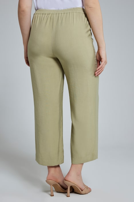 Culotte Mary, Streifen, weites Bein, Bindegürtel