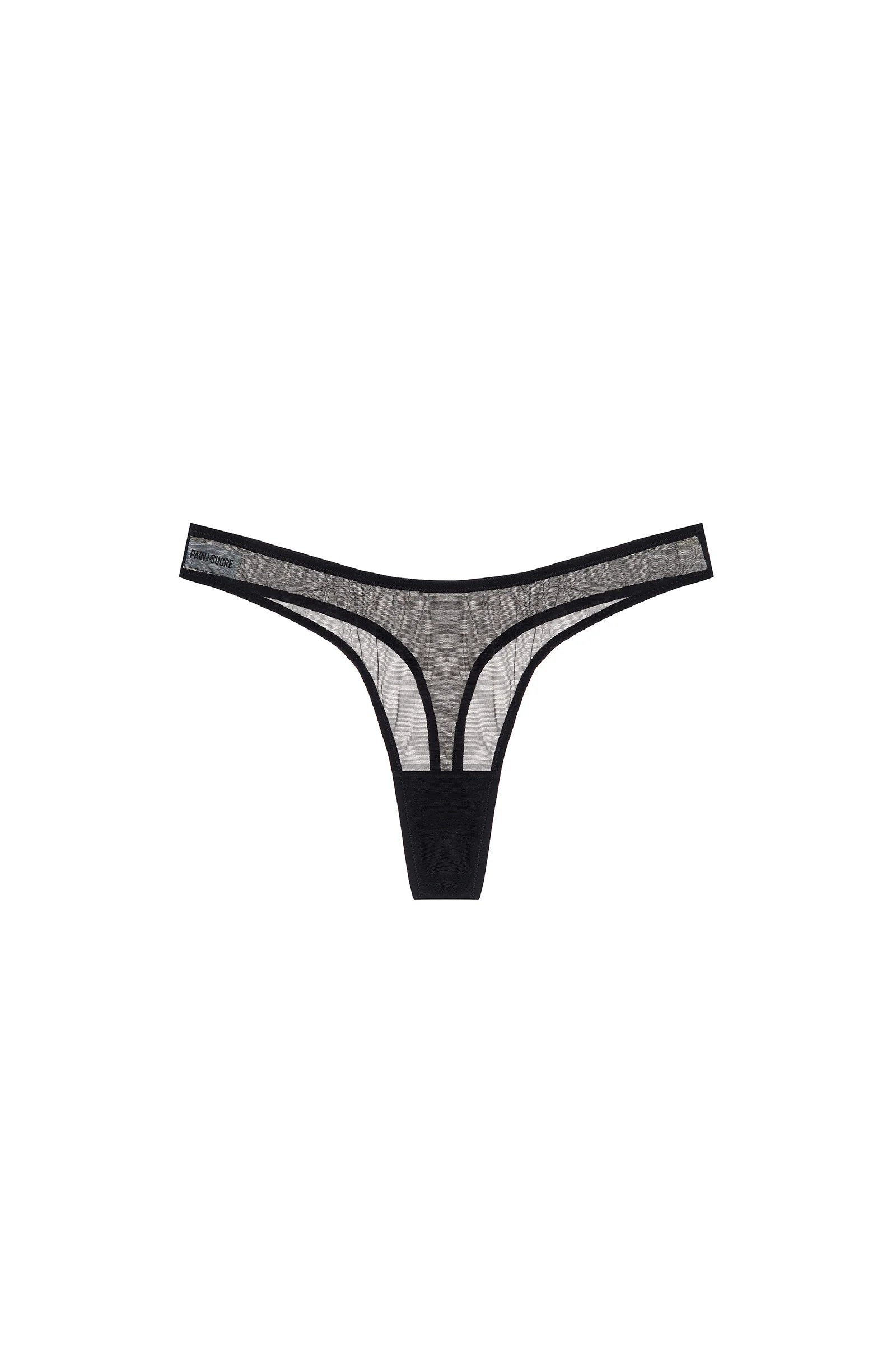 tyria String en résille Noir