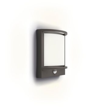 Philips buitenlamp Petronia LED met sensor antraciet 3,8W 800 lm