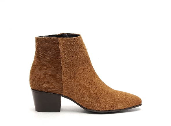 Fricote boots bottine talons femme 38092 marron