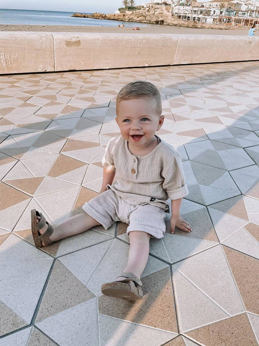 Babystyling baby casual short zand