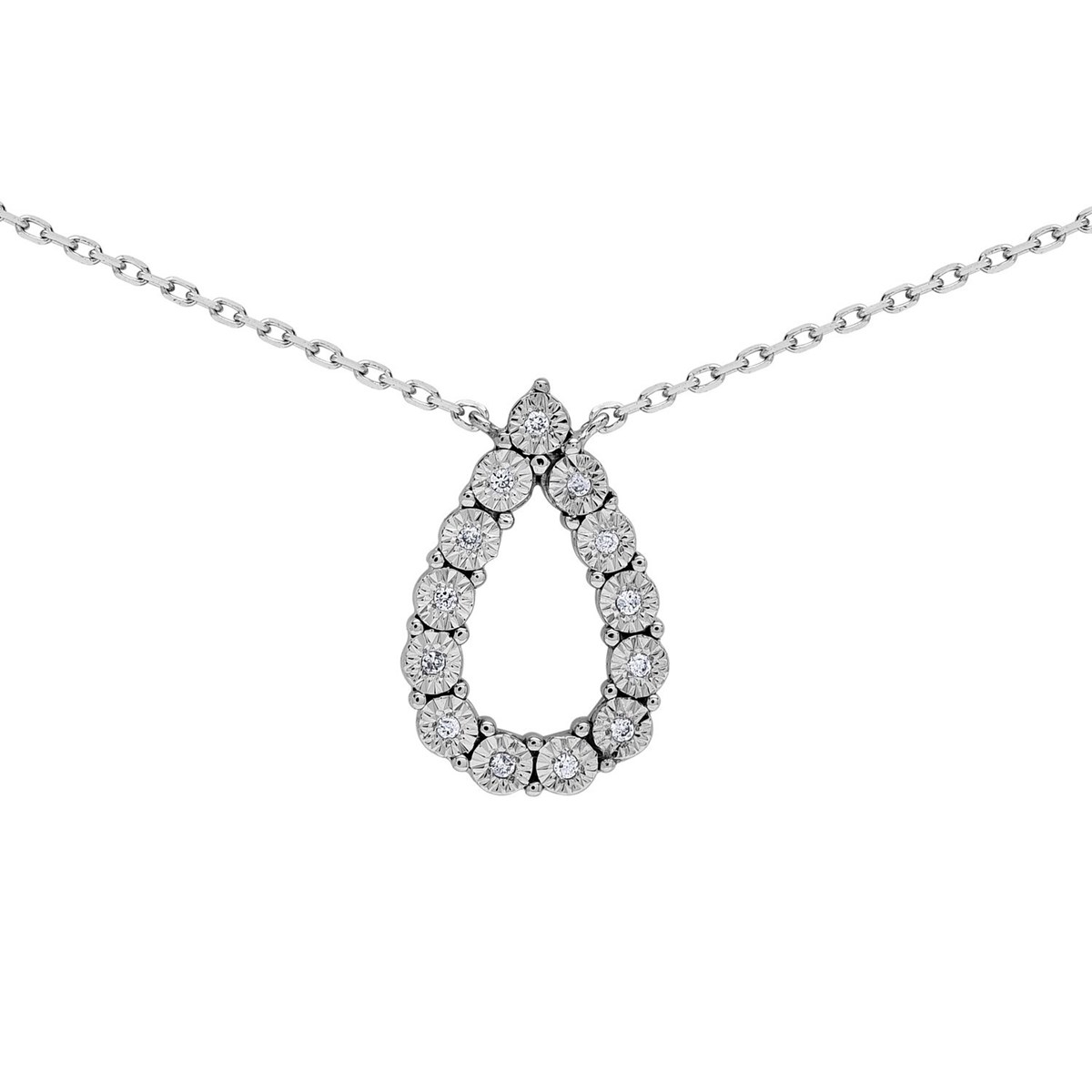 Collier Brillaxis en or blanc 750/1000 et diamants