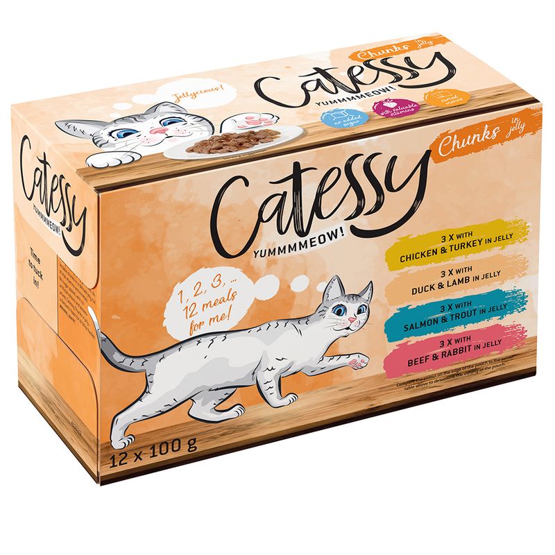 Lot 4 saveurs Catessy Bouchées en gelée