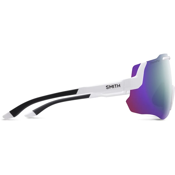 Lunette vélo SMITH MOMENTUM WHITE CHROMAPOP VIOLET MIRROR