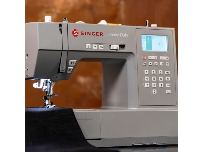 SINGER HD6805, Grå, Automatisk symaskine, Syning, Variabel, LCD, Knapper