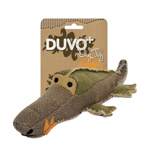 BRINQUEDO CÃO LONA CROCODILO DUVO 31 x 14 x 8 CM