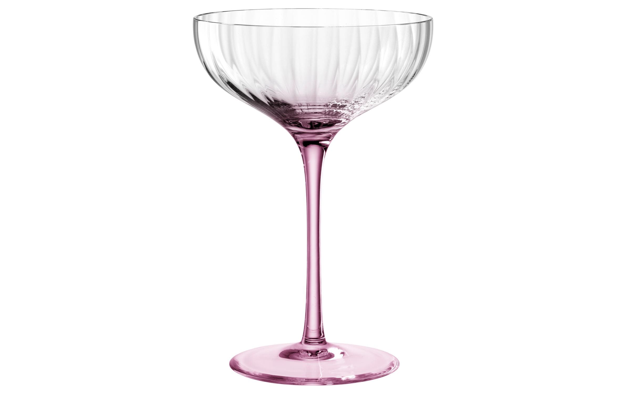 Champagnerglas Poesia 260 ml, 6 Stück, RosaGläser geeignet für Champagner oder Schaumweine