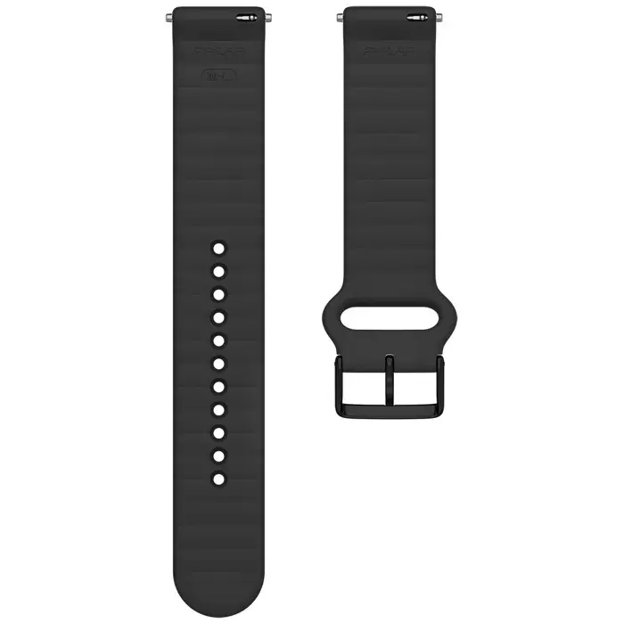 Polar Polsband Ignite/Unite/Pacer 20mm Siliconen Zwart S-L T