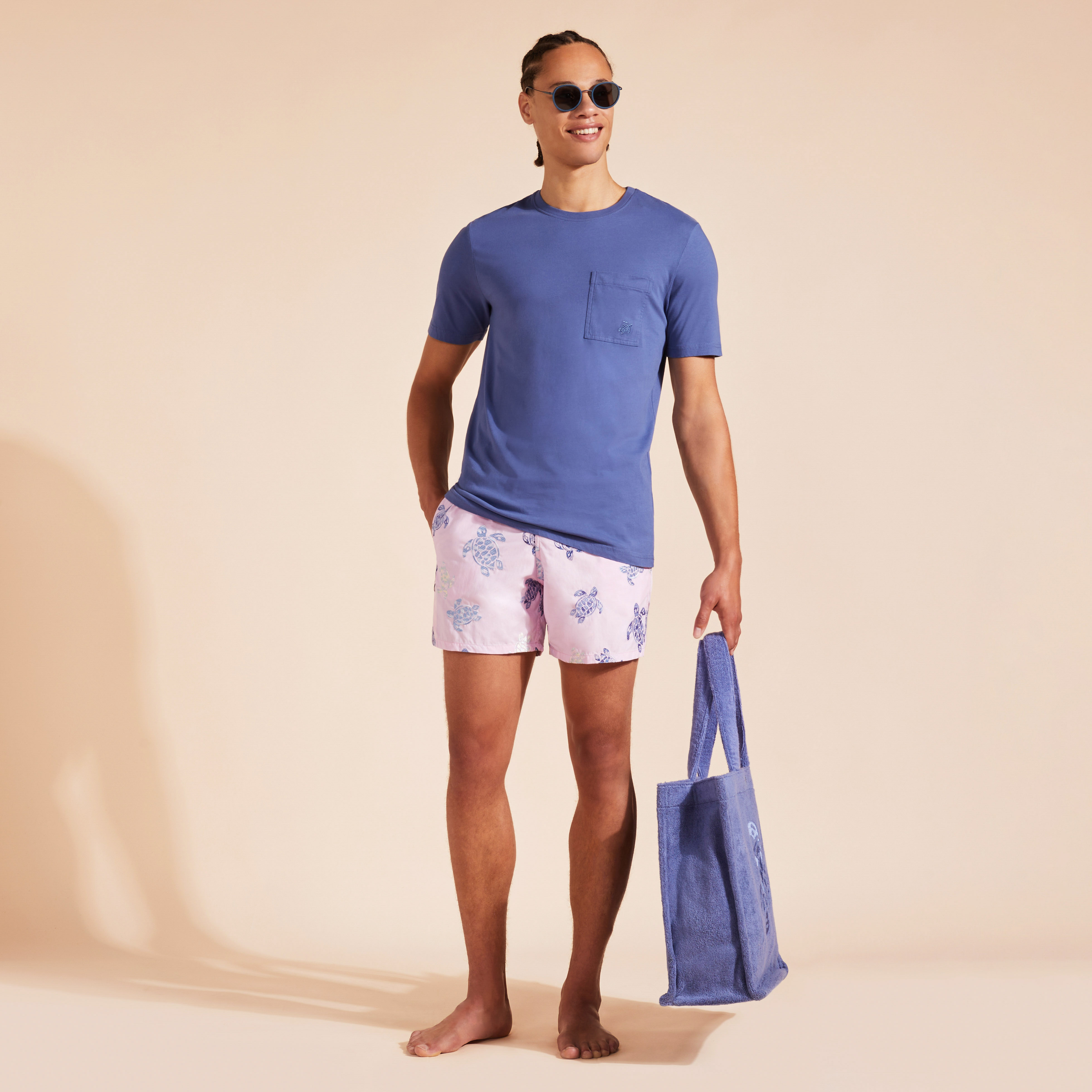Maillot de Bain Homme Brodé Tortue Multicolore