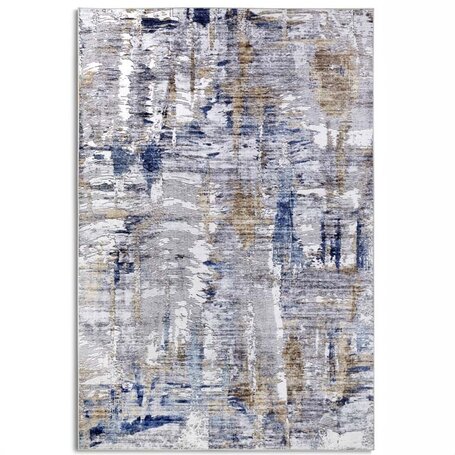 Vloerkleed Malard - Donkerblauw/beige