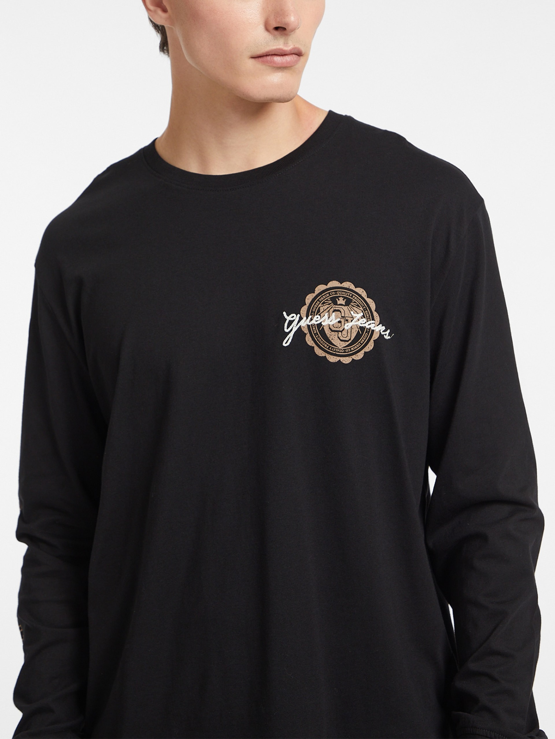 Camiseta de manga comprida com logo Stamp