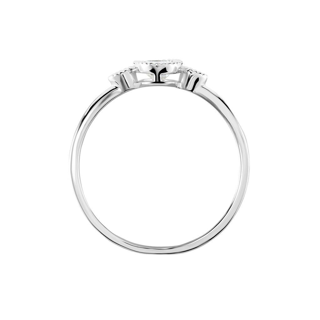 Bague Argent Blanc Afonso Oxyde De Zirconium
