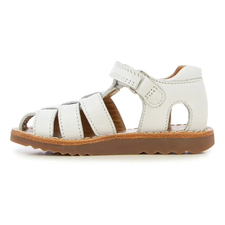 Pom d'Api Sandales Waff Papy | Blanc