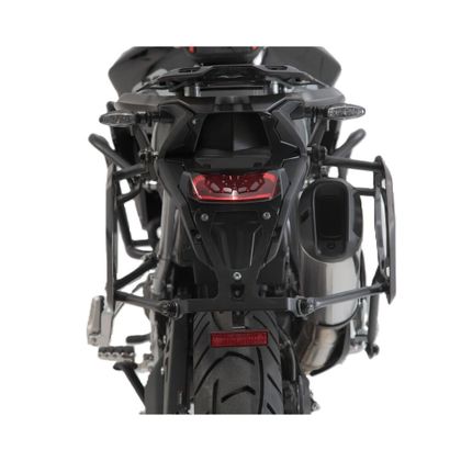 Sacoches cavalières SW-MOTECH SysBag WP L/L (27-40 litres x 2) complet avec support - Noir
