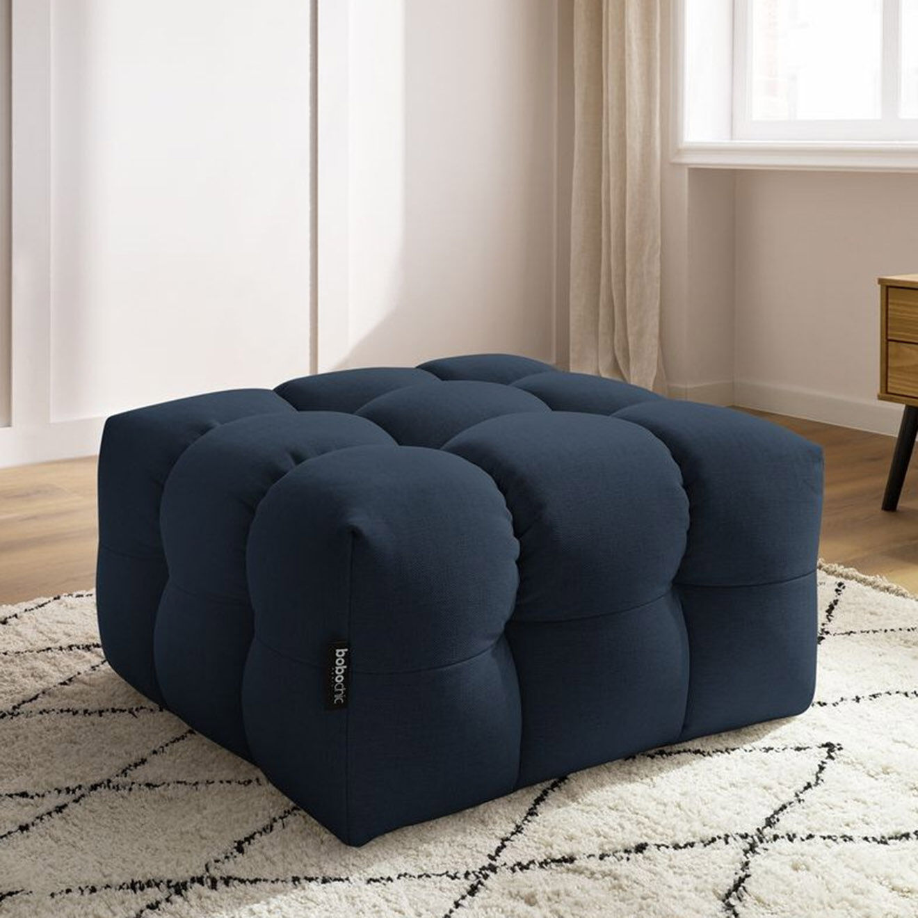 Bobochic Pouf Cloud bleu foncé  - 84x84x43 cm