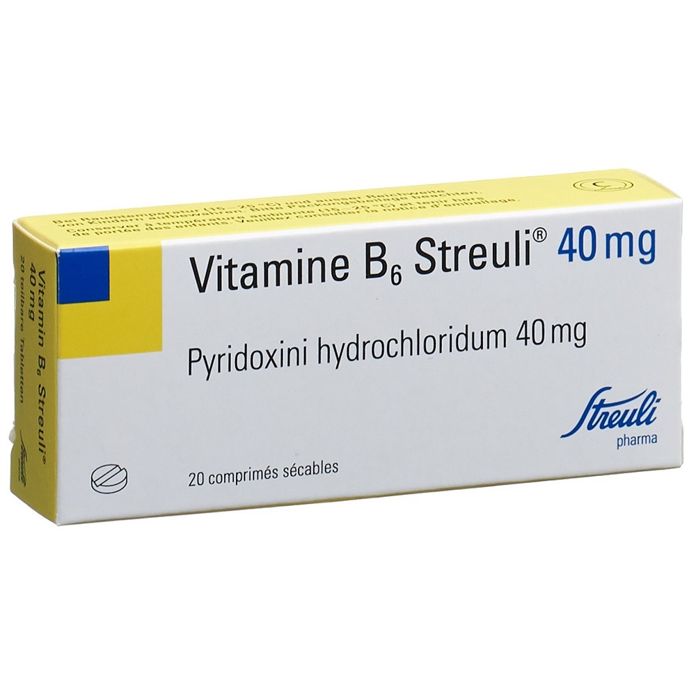 VITAMINE B6 Streuli Tabl 40 mg Blist 20 Stk