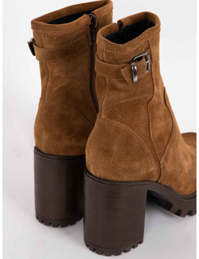 PAOYAMA BOTTINES ILDA PEAU MARRON