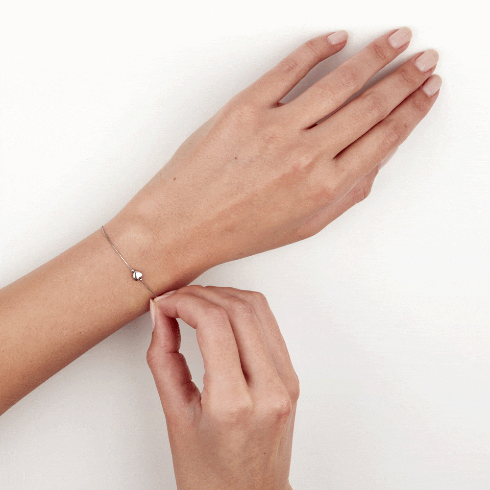 Bracelet Leandra Argent Blanc