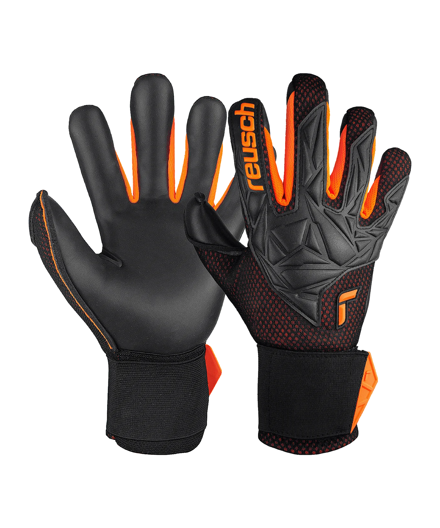 Reusch Attrakt Infinity Airvent TW-Handschuhe Schwarz Orange F7784