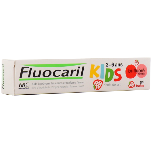 Fluocaril Kids dentifrice enfant 0-6 ans goût fraise