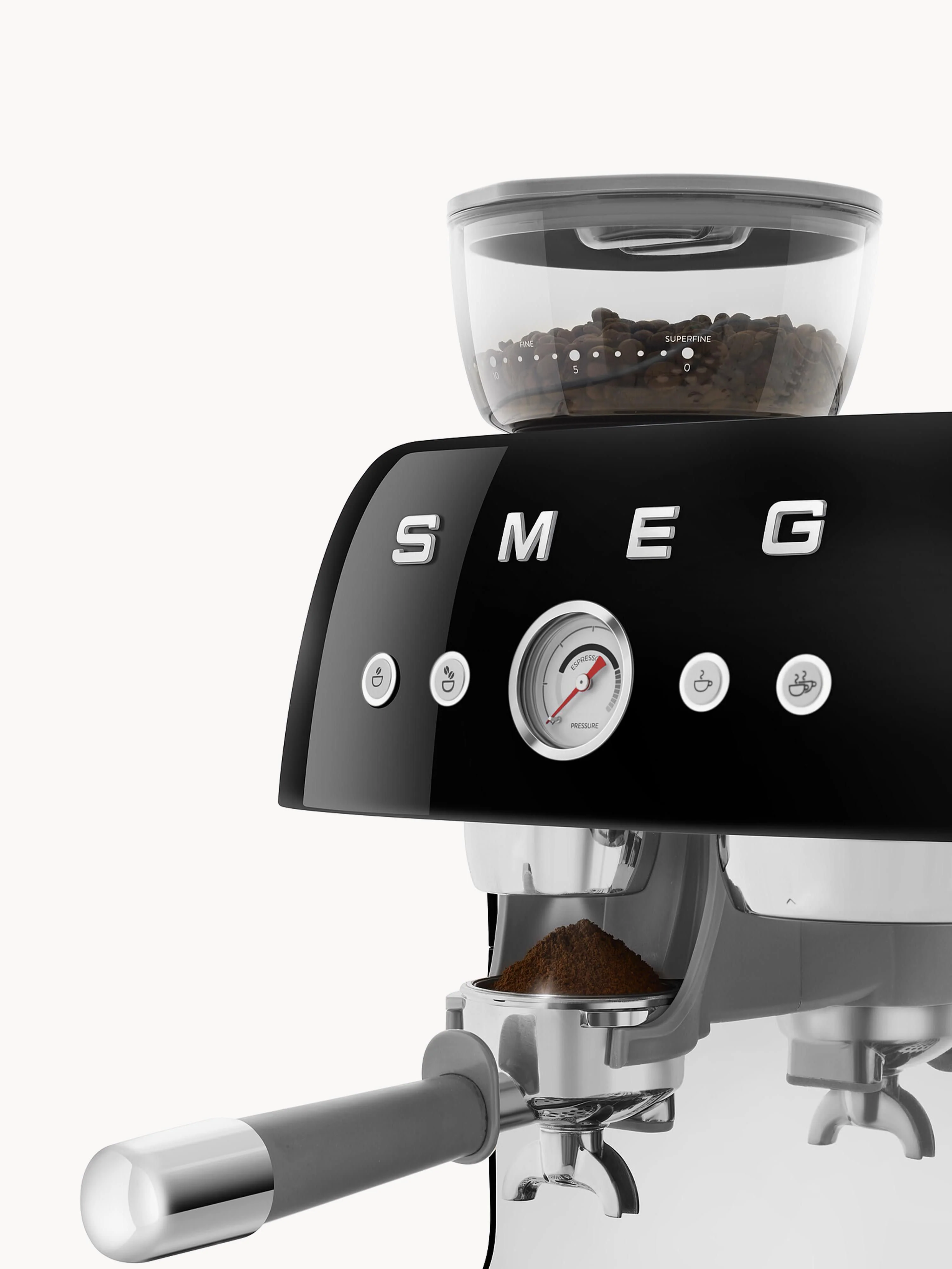 Koffiezetapparaat 50's Style met filterhouder
