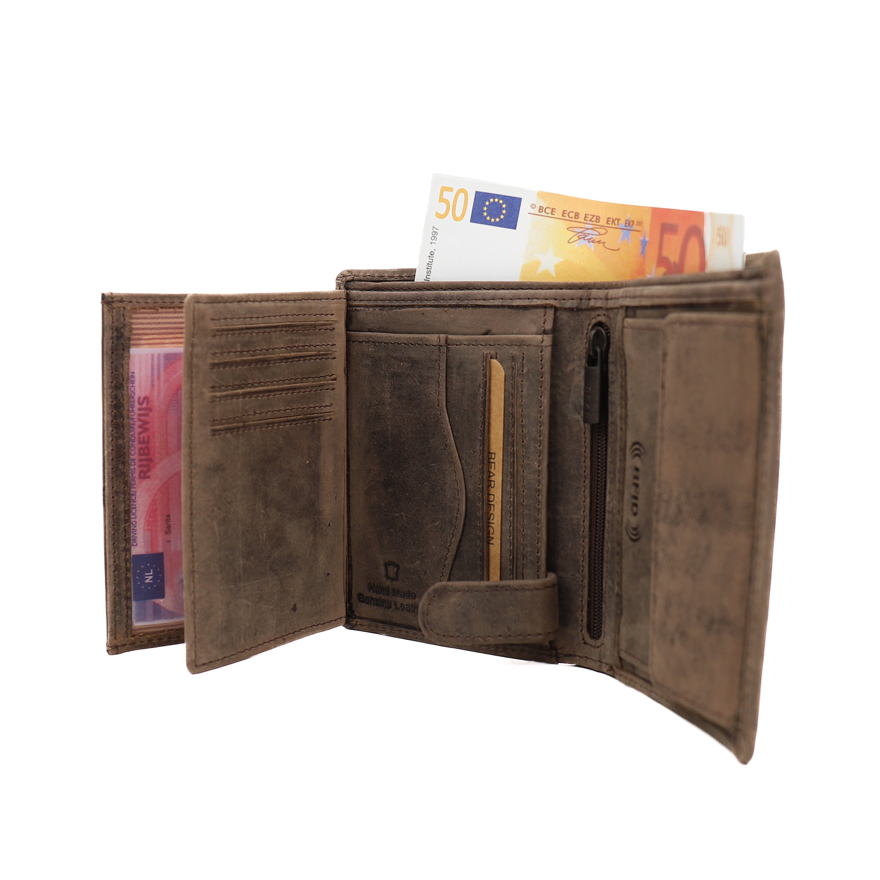 Billfold 'Klaas' bruin Bruin