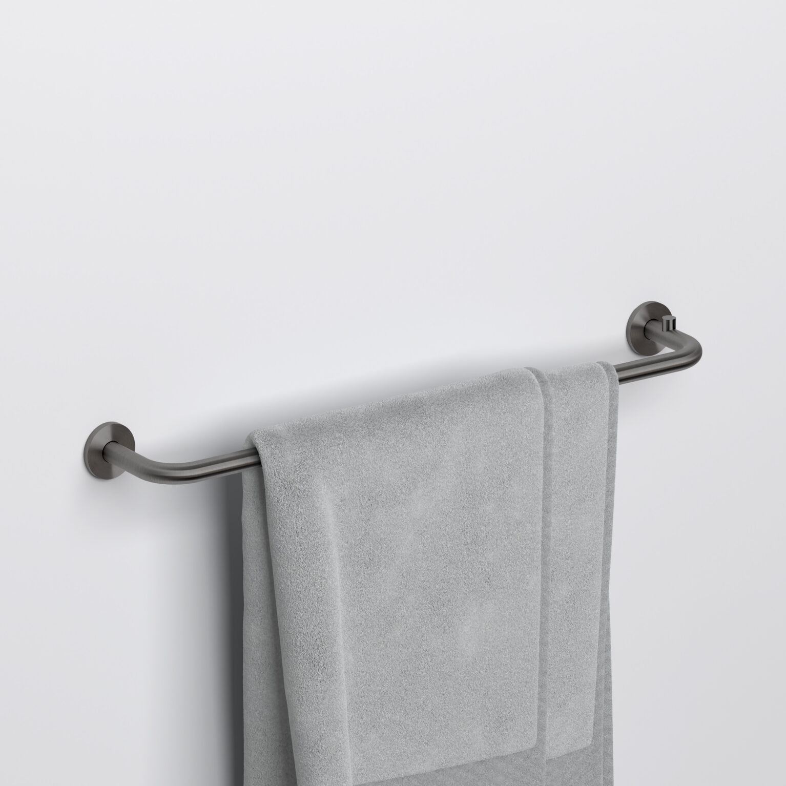 Clou Kaldur handdoekhouder 45cm gunmetal geborsteld