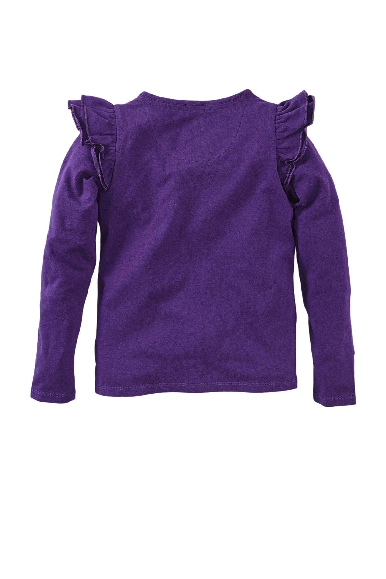 Z8 longsleeve Volente met ruches paars