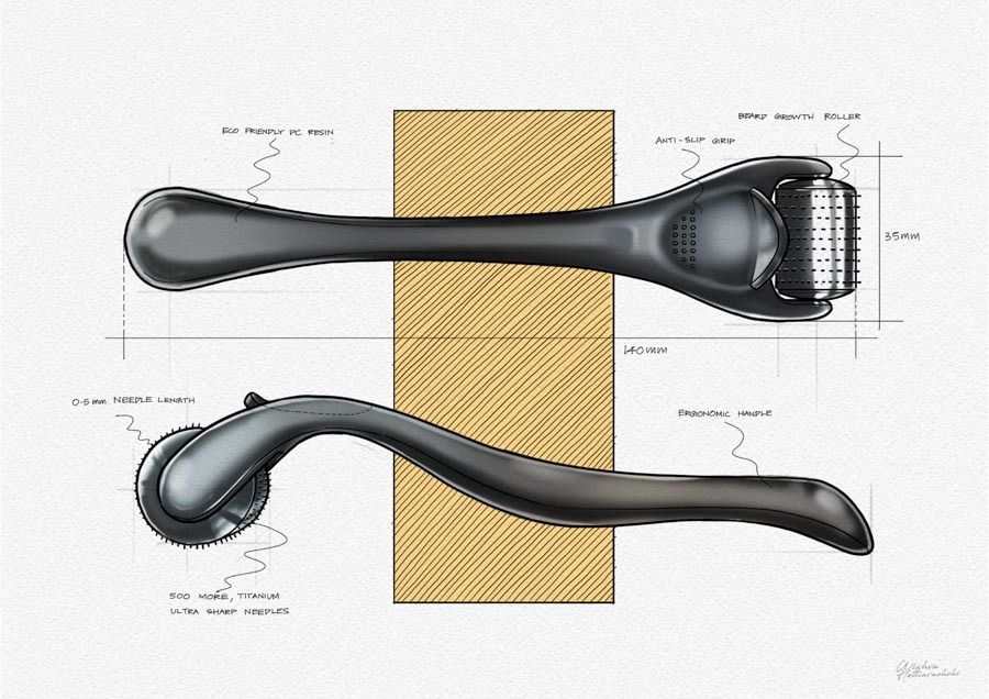 Dick Johnson Beard Growth Roller